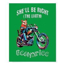 Sie wird das richtige Chopper Poster haben