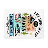 Sie wird die Berge bewegen Magnet (Horizontal)