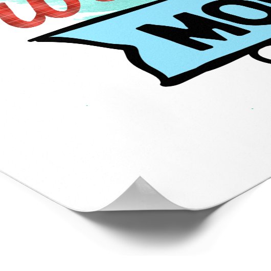 Sie wird die Berge in Word Art versetzen Poster (Ecke)