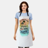 Sie wird die Berge in Word Art versetzen Schürze (Getragen)