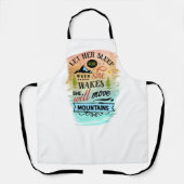 Sie wird die Berge in Word Art versetzen Schürze (Vorderseite)