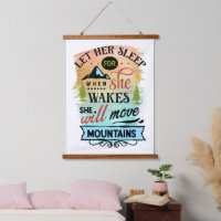 Sie wird die Berge in Word Art versetzen