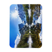 Sie wird Gebirge inspirierendes Foto Zitat bewegen Magnet (Vertikal)