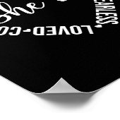 Sie wird geliebt Mutig Furchtlos Tapfer Stark Furc Poster (Ecke)