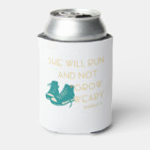 Sie wird laufen und nicht ermüden - ISAIAH 40:31 Dosenkühler (Kanne Rückseite)
