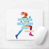 Sie wird laufen und nicht ermüden - ISAIAH 40:31 Mousepad (Mit Mouse)