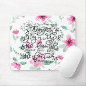 Sie wird mit Stärke und Würde gekleidet Mousepad (Mit Mouse)