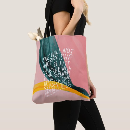 Sie wird sich keine Sorgen machen, es wird ihr gut Tasche (Von Nahem)