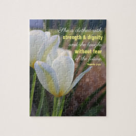 Sie wird - Sprichwort-31:25 gekleidet Puzzle