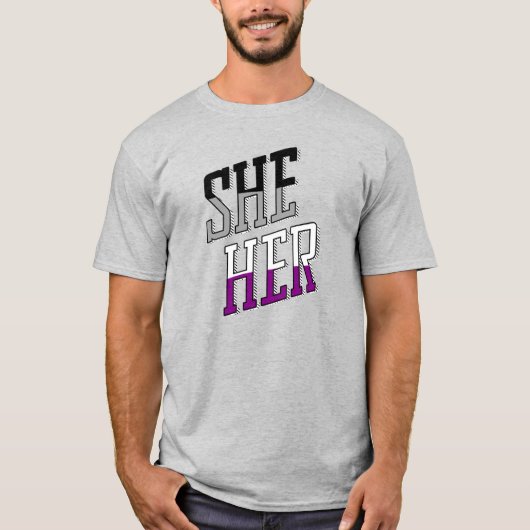 Sie wird von der Asexuellen T-Shirt (Vorderseite)