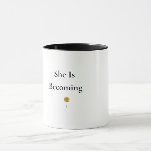 Sie wird zur floralen Kaffeetasse (Zentrum)