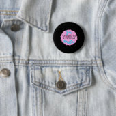 Sie wirklich - helles Herz rosa und blaue Design S Button (Beispiel)