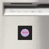 Sie wirklich - helles Herz rosa und blaue Design S Magnet (In Situ (Geschirrspüler))