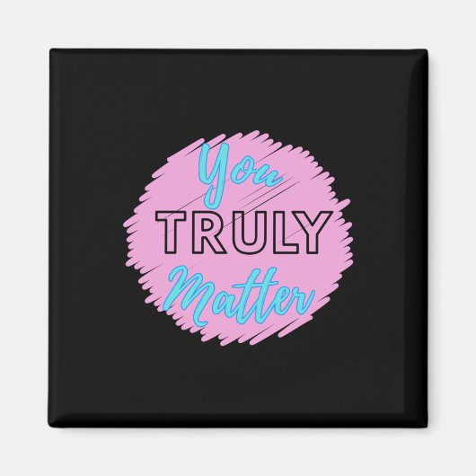 Sie wirklich - helles Herz rosa und blaue Design S Magnet (Vorne)