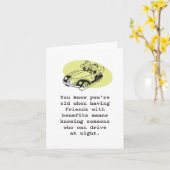 Sie wissen, dass Sie alt sind, wenn ... Joke Birth Karte (Gelbe Blume)