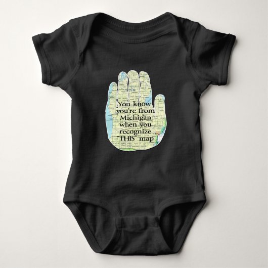 Sie wissen, dass Sie aus Michigan sind, wenn Sie e Baby Strampler (Vorderseite)