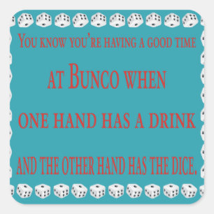 Sie wissen, dass Sie eine gute Zeit haben Quadratischer Aufkleber