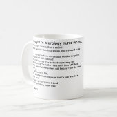 Sie wissen, dass Sie eine Urologiekrankenschwester Kaffeetasse (Vorderseite Links)