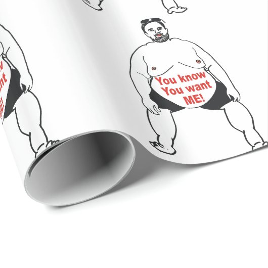 Sie wissen, dass Sie mich fettes Geschenkpapier (Rolleneckpunkt)