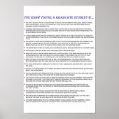 Sie wissen, dass Sie Student sind, wenn... Poster (Vorne)