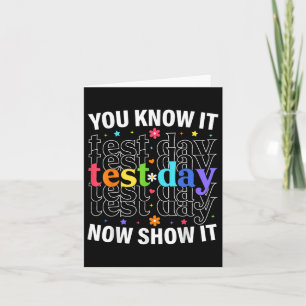 Sie wissen, es jetzt zeigen Sie es lustige Test Da Karte