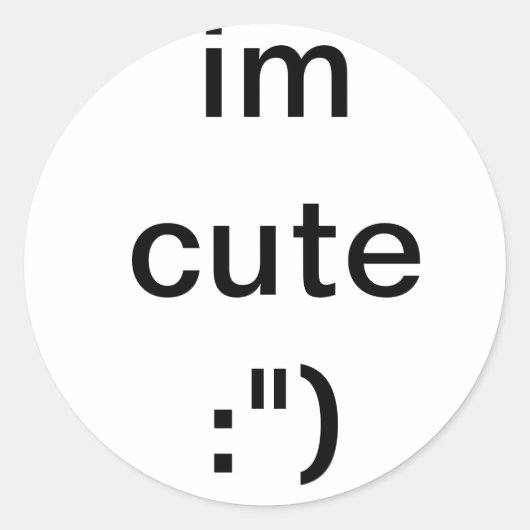 Sie wissen es runder aufkleber (Vorderseite)