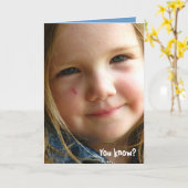 Sie wissen? karte (Gelbe Blume)