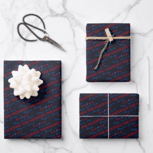 Sie wissen nicht, was sie tun Lustige Zitat Geschenkpapier Set