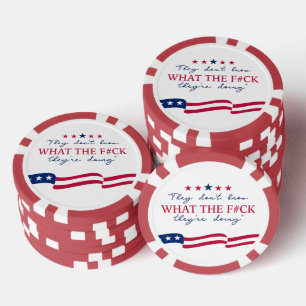 Sie wissen nicht, was sie tun Lustiger Spruch Pokerchips