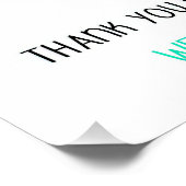 Sie wissen nicht, wie sehr wir Ihr Poster schätzen (Ecke)