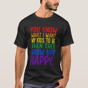 Sie wissen, Rainbow LGBT, was ich Gay Pride Suppor T-Shirt