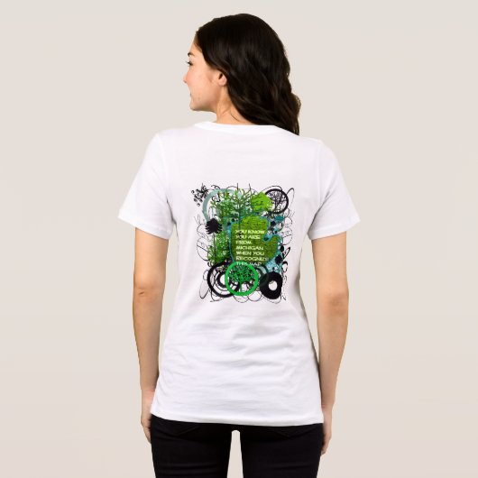 Sie wissen, Sie sind von Michigan Whe.. - Maßgesch Tri-Blend Shirt (Rückseite voll)