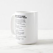 Sie wissen, Sie waren Verheiratet (addieren Jahren Kaffeetasse (Vorderseite Links)