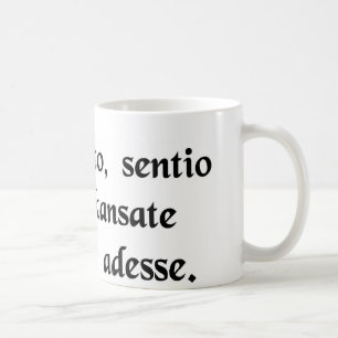 Sie wissen, Toto, habe ich ein Gefühl, das wir Kaffeetasse