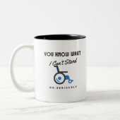 Sie wissen, was ich nicht ernsthaft handhaben kann zweifarbige tasse (Links)