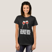 Sie wissen, was mit Camping Wein reimt T-Shirt (Vorne ganz)