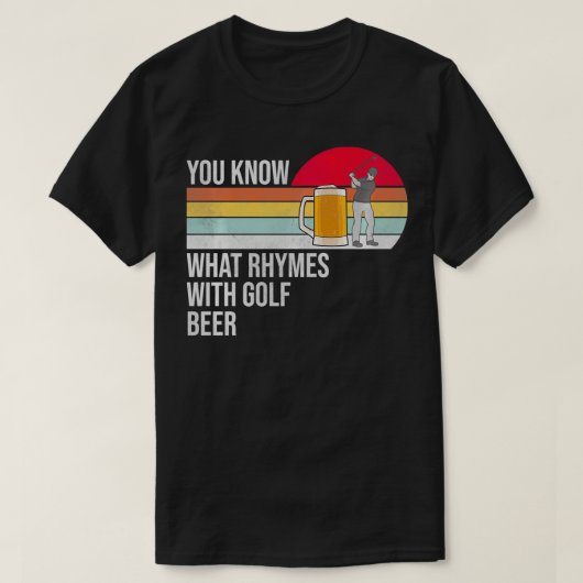Sie wissen, was Rhymnen mit Golf und Bier Pullover (Design vorne)
