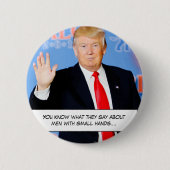 Sie wissen, was sie sagen über Männer mit den Button (Vorderseite)