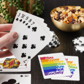 Sie wissen, wer Sie keine Gesellschaft sind Spielkarten (In Situ)
