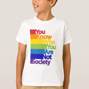 Sie wissen, wer Sie keine Gesellschaft sind T-Shirt