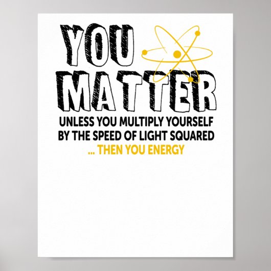 Sie - Wissenschaftsticker Poster (Vorne)