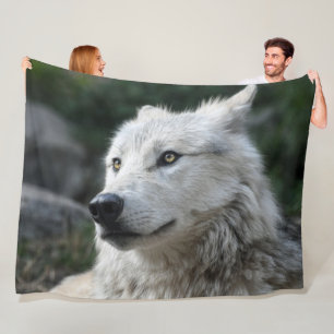 SIE WOLF FLEECEDECKE