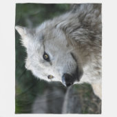 SIE WOLF FLEECEDECKE (Vorderseite)