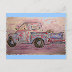 Sie wollen nur alte Lastwagen Postkarte