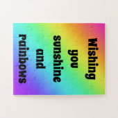 Sie wollen Sonnenschein Rainbow Jigsaw Puzzle (Horizontal)