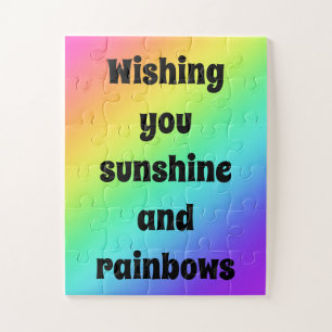 Sie wollen Sonnenschein Rainbow Jigsaw Puzzle