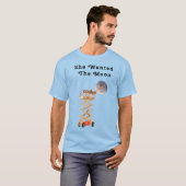 Sie wollte das Mond Männer Basic T-Shirt (Vorne ganz)