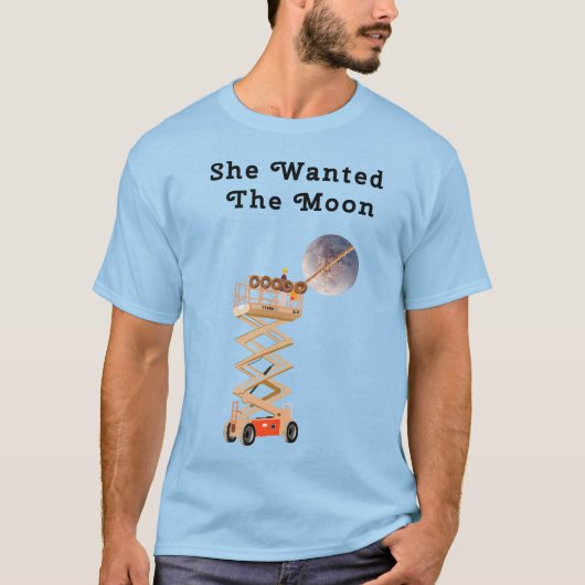 Sie wollte das Mond Männer Basic T-Shirt (Vorderseite)