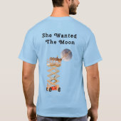 Sie wollte das Mond Männer Basic T-Shirt (Rückseite)
