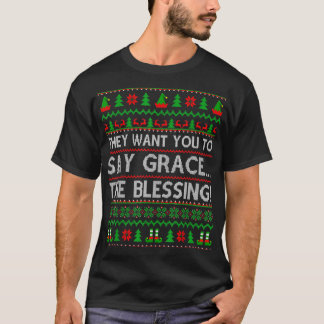 Sie Wollte dir, den Segen frohe Weihnachten zu sag T-Shirt
